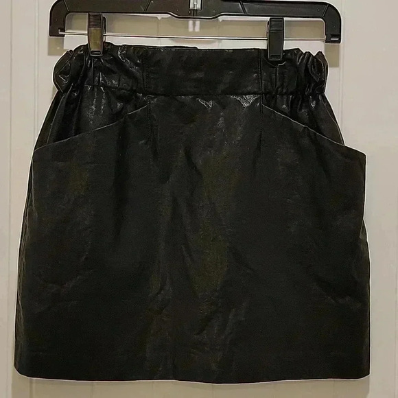 Zara Basics Faux Leather Mini Skirt Size XS - Picture 5 of 5